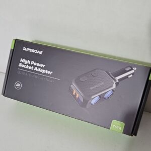 Black High Power Socket Adapter